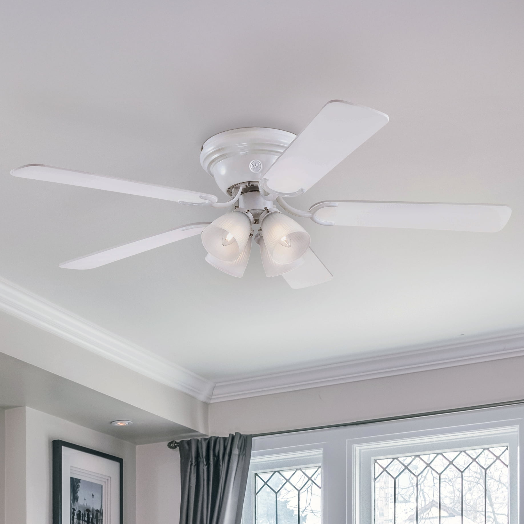 Westinghouse Contempra 4 52 in. White Finish Reversible Blades