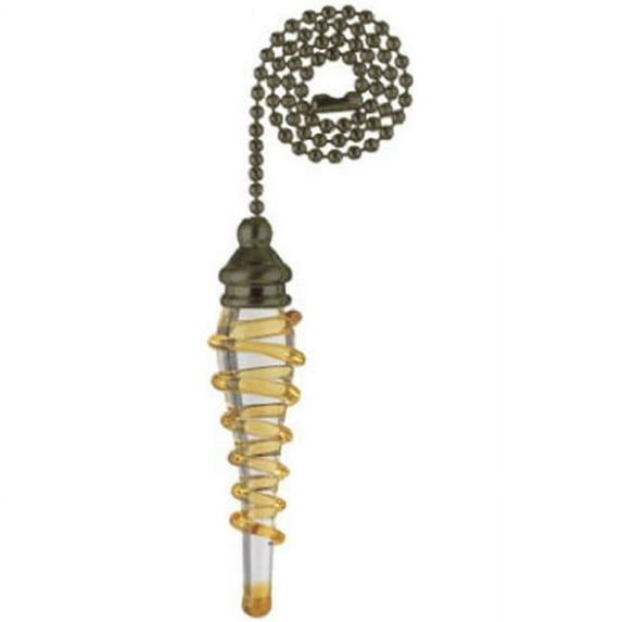 Westinghouse 7712200 Yellow Spiral Glass Pull Chain