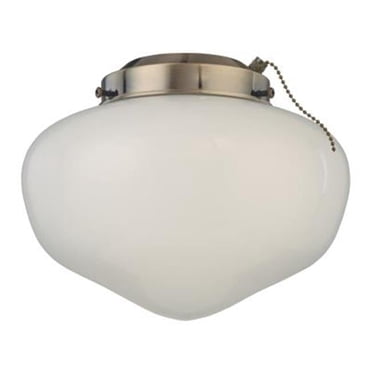 Emerson Ceiling Fan Light Fitter - 3-Light Turtle Fitter In Brushed Steel, For CFL Or Incandescent Bulbs