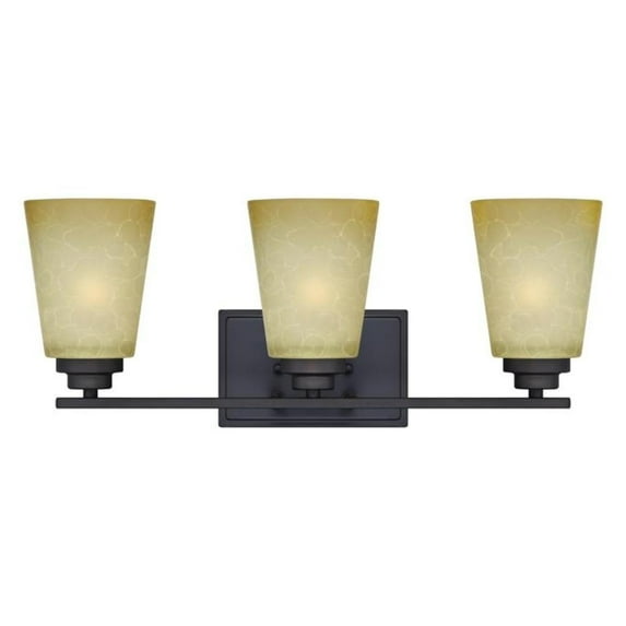 Westinghouse 934421 - 3 Light Indoor Oil Rubbed Bronze Wall Fixture (3 Light Ewing Wall, Oil Rubbed Bronze Finish)