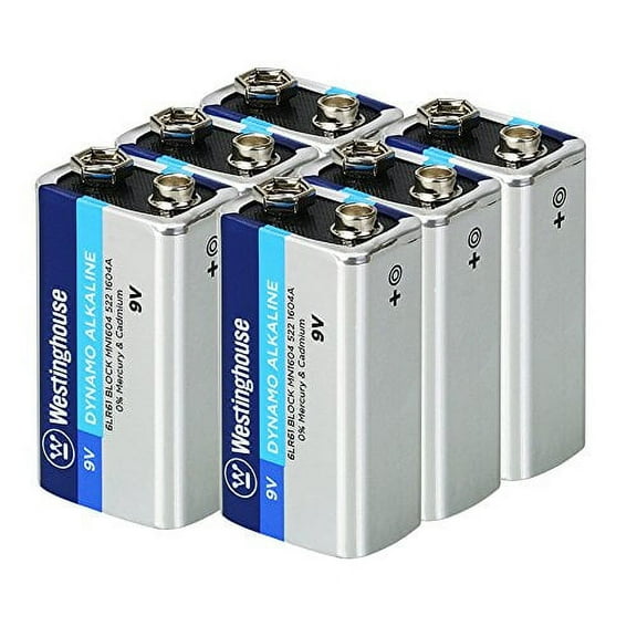 Westinghouse 9V Dynamo Alkaline 6pk