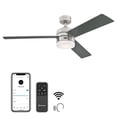 thumbnail image 1 of Westinghouse Lighting Modern Alta Vista Smart Wi-Fi Ceiling Fan with LED Light, Remote Control 52 Inch Brushed Nickel Finish, Opal Frosted Glass, Compatible with Amazon Alexa & Echo Device, 1 of 13