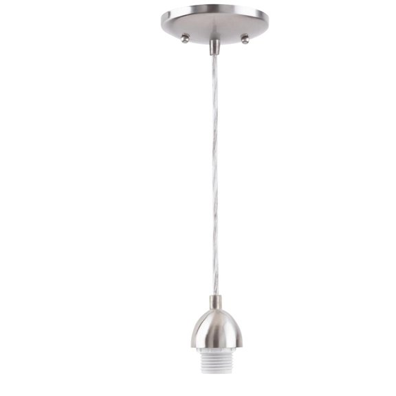Westinghouse Bedroom Kitchen Lighting Single-Light Mini-Pendant Kit Nickel