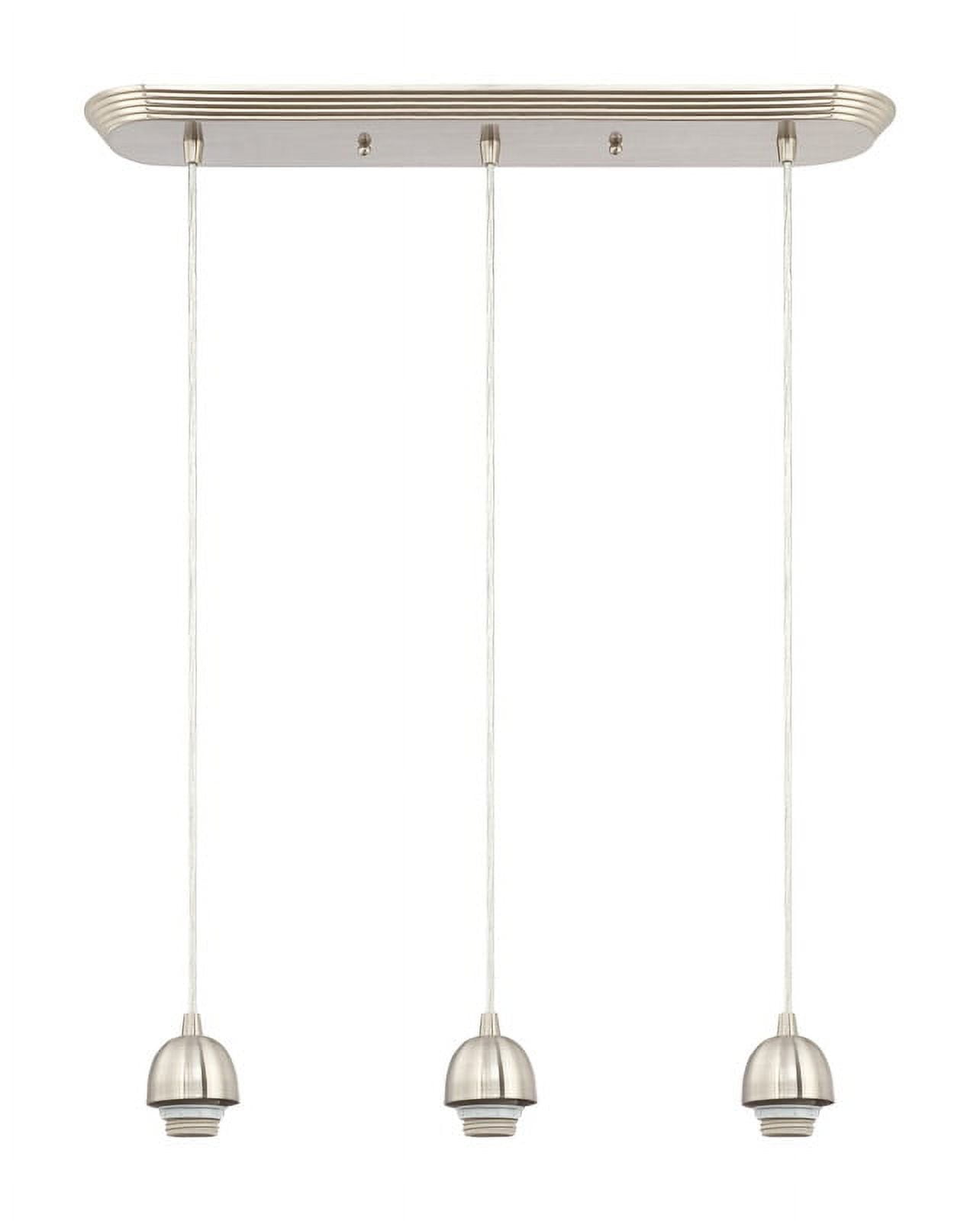 Brushed Nickel 3-Light Mini Pendant Light