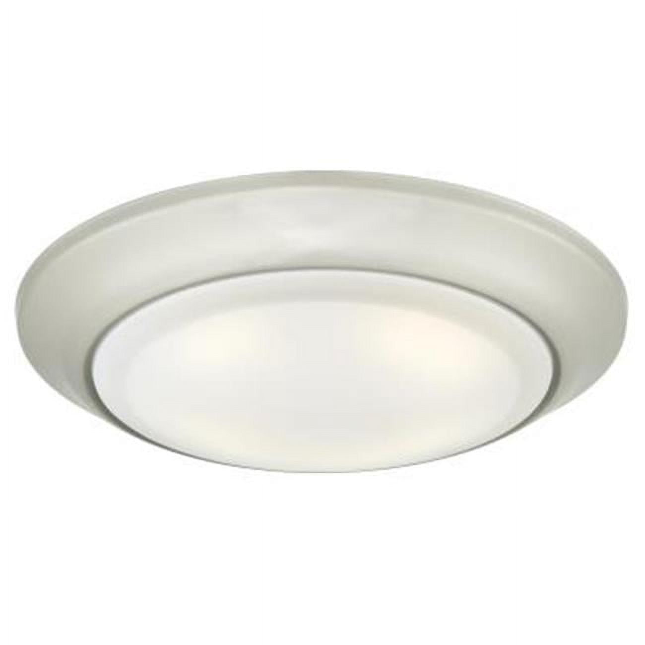 Sleek Brushed Nickel 7.38'' LED Canless Recessed Light for Indoor/Outdoor