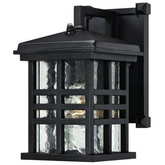 Westinghouse Caliste One Light Outdoor Wall Lantern with Dusk to Dawn Sensor, Textured Black
