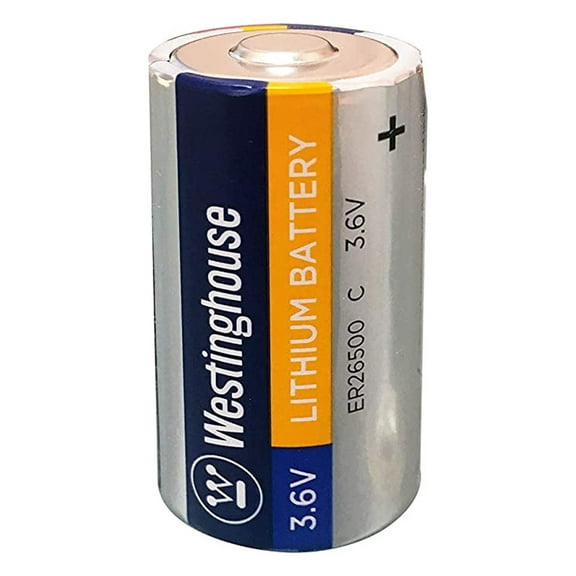 Westinghouse ER26500 C Size 3.6V 9000mAh Li-Socl2 Lithium Thionyl Chloride Primary Non-Rechargeable Battery (1 Count)