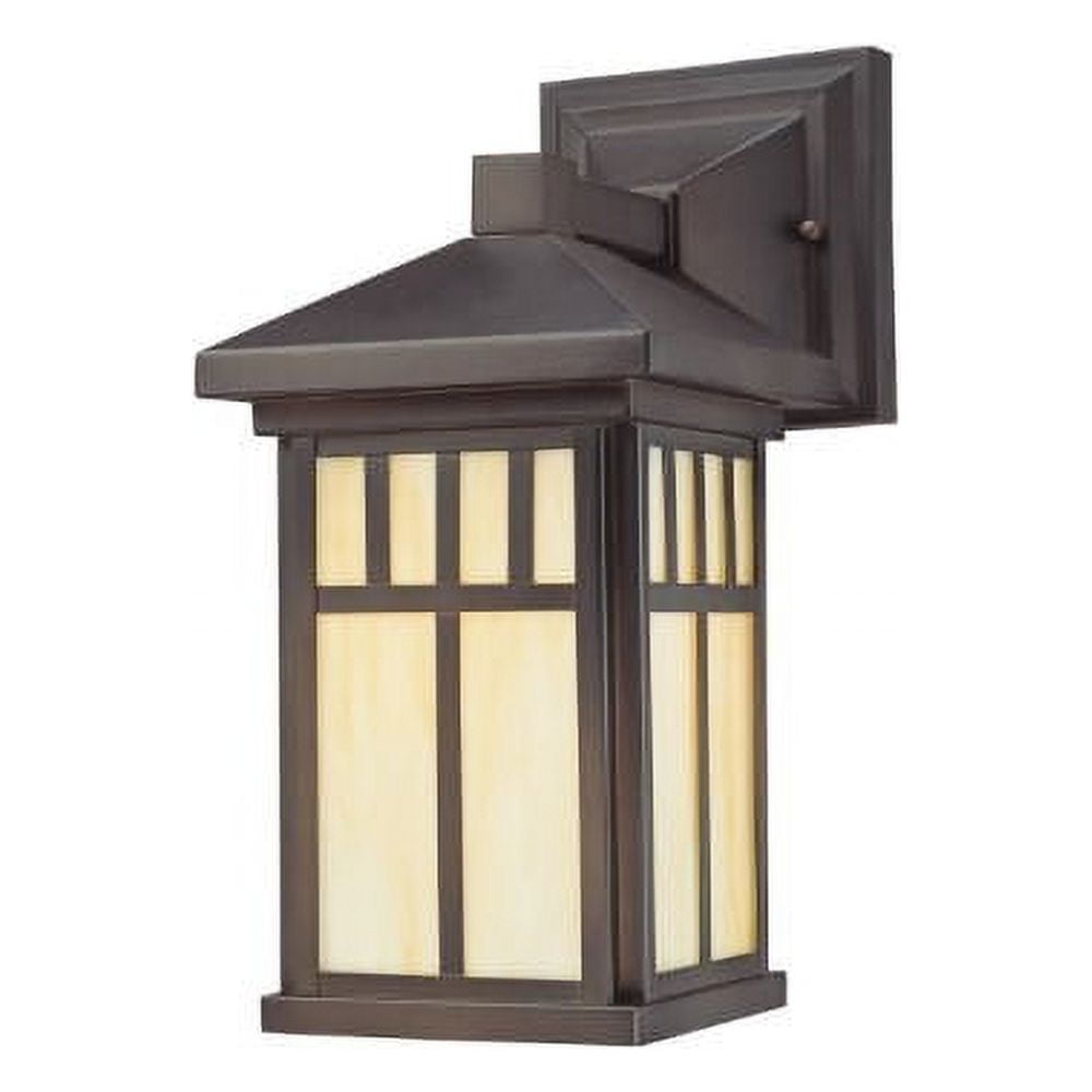 Elegant Oil Rubbed Bronze Wall Sconce with Honey Art Glass Shade