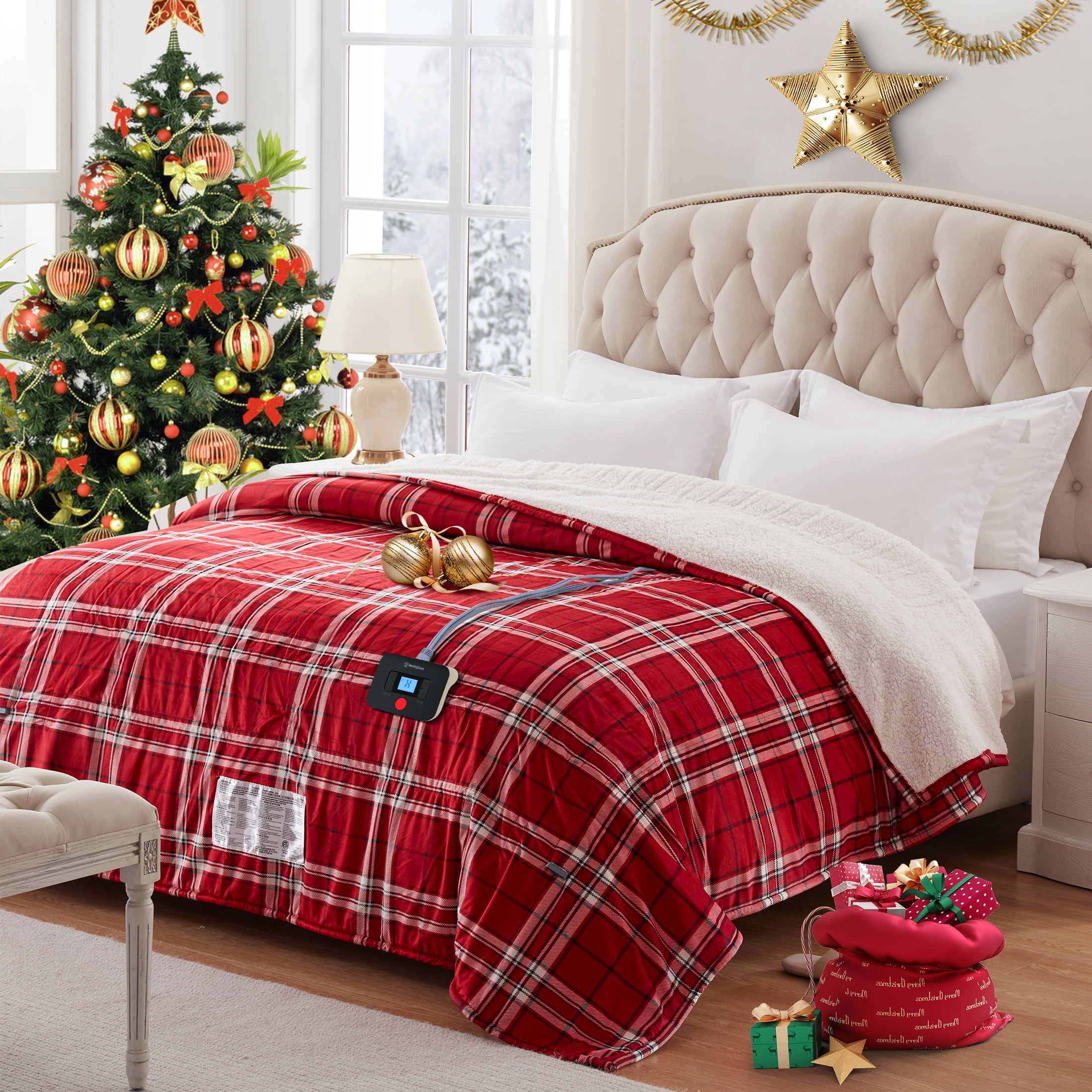 Westinghouse Electric Blanket Heated Throw Blanket, Sherpa Fast Heating