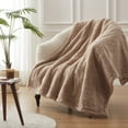 thumbnail image 1 of Westinghouse Electric Blankets Heated Throw Soft Cozy Sherpa Heating Blanket, 6 Heat Settings & 2-10 Hours Time Setting Camel Back Printing 50x60in, 1 of 7