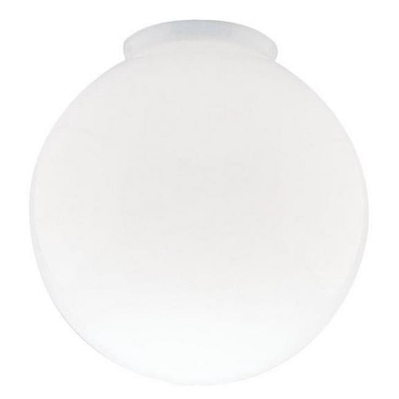 Westinghouse Glass Ball 8 In. Dia 4 In. Fitter White