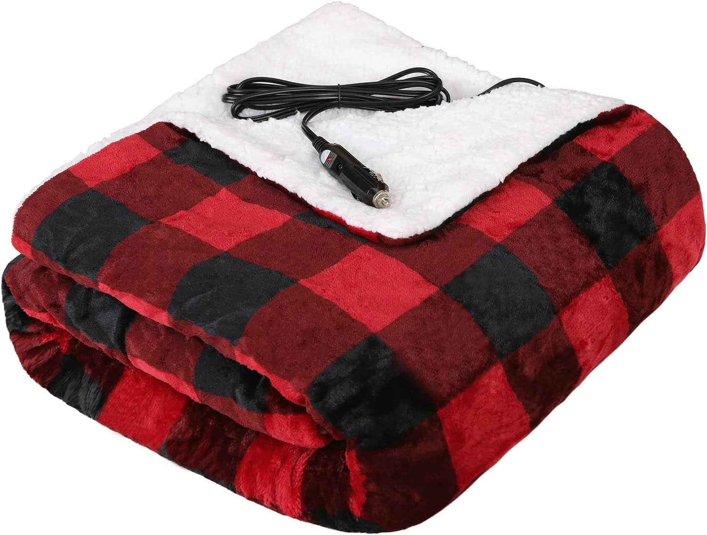 Westinghouse Heated Car Blanket up, 12Volt Flannel Heated Car Travel