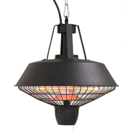 Westinghouse Infrared Electric Hanging Outdoor Heater, Black, 1500W