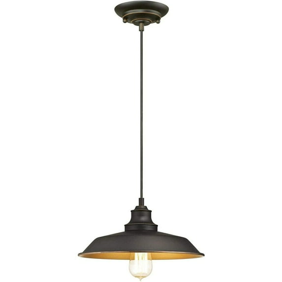 Westinghouse Iron Hill Pendant Oil Rubbed Bronze Finish with Highlights