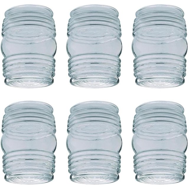 Westinghouse Jelly Jar Clear Glass Lamp Shade 6 pk