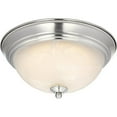 thumbnail image 1 of Westinghouse LED 5.5 in. H x 11 in. W x 11 in. L Brushed Nickel Ceiling Light, 1 of 4