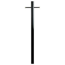 Westinghouse Lighting Outdoor Lamp Post With Photocell - Steel, Dusk Till Dawn, Black, 7 Ft