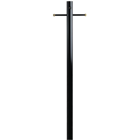 Westinghouse Lighting Outdoor Lamp Post With Photocell - Steel, Dusk Till Dawn, Black, 7 Ft