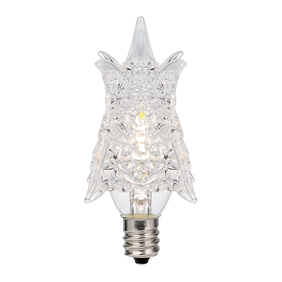 Westinghouse Lighting 0.6 Watt (7 Watt Equivalent) Clear Star Dimmable Filament LED Light Bulb, Candelabra Base