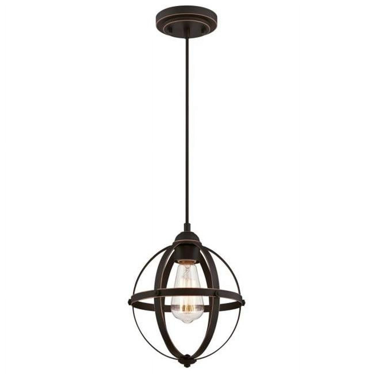 Bronze Mini Globe Pendant Light with LED Option