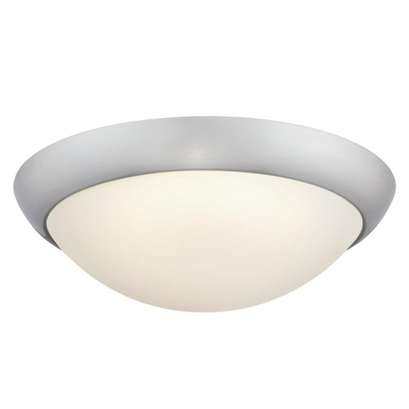 Westinghouse Lighting Redbank 11-Inch 14-Watt LED Flush Mount Ceiling Fixture, Brushed Nickel Finish, Frosted Glass Shade