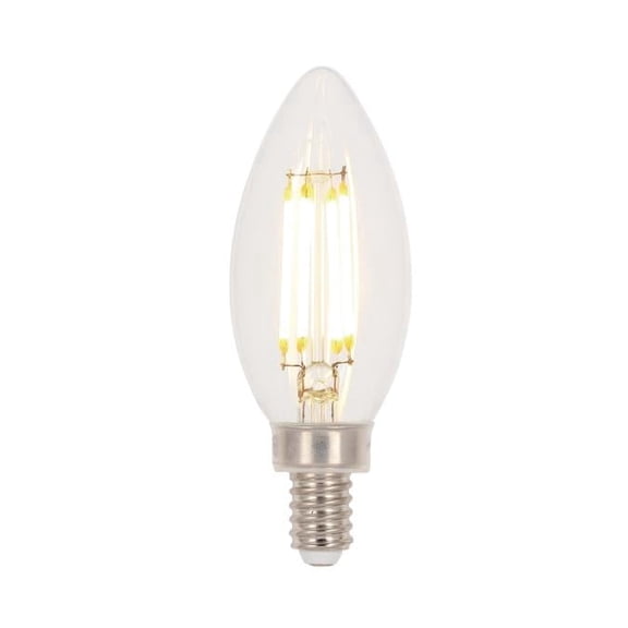 Westinghouse Lighting 4.5 Watt (60 Watt Equivalent) B11 Dimmable Filament LED Light Bulb3000K Clear E12 (Candelabra) Base, 120 Volt, Box 6