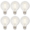 thumbnail image 1 of Westinghouse Lighting 4317200 5.5 Watt (40 Watt Equivalent) G25 Dimmable Clear Filament LED Light Bulb, Medium Base, 1 of 1