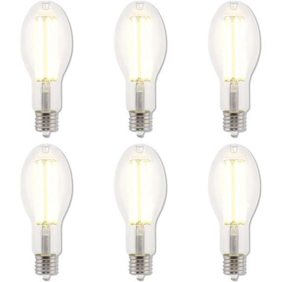 Westinghouse Lighting 5242120 45 watt Daylight ED28 High Lumen Filament LED Light Bulb, Extended Mogul Base, 250 watt HID Equivalent - Pack of 6