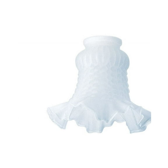 Westinghouse 4-1/8 In. White Satin Crimp Glass Shade 81242 Pack of 6