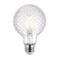 thumbnail image 1 of Westinghouse Lighting 5268020 5.5 Watt (40 Watt Equivalent) Cut Glass G25 Dimmable Clear Filament LED Light Bulb, Medium Base, 6 Pack, 1 of 5
