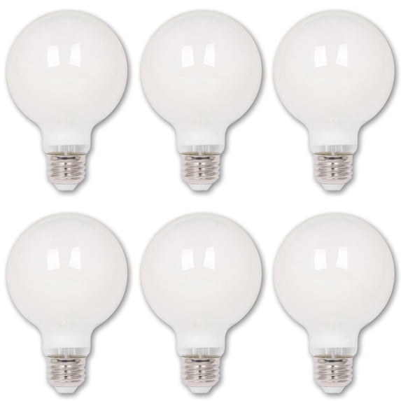 Westinghouse Lighting 5017200 5.5 Watt (40 Watt Equivalent) G25 Dimmable Soft White Filament LED Light Bulb, Medium Base