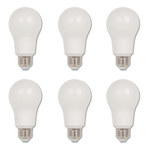 Westinghouse Lighting 5133100 9 Watt LED Bulbs (60 Watt Equivalent) Omni A19, Bright White, ENERGY STAR, Dimmable LED Bulbs, E26 Medium Base, 6-pack