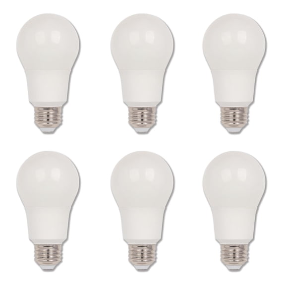 Westinghouse Lighting 5134100 9-Watt (60-Watt Equivalent) Omni A19 Dimmable Daylight ENERGY STAR LED Light Bulb, Medium Base (6-pack)