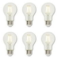 thumbnail image 1 of Westinghouse Lighting 5316520 6.5 Watt (60 Watt Equivalent) A19 Dimmable Clear Filament LED Light Bulb, Medium Base, 6-pack, 1 of 4