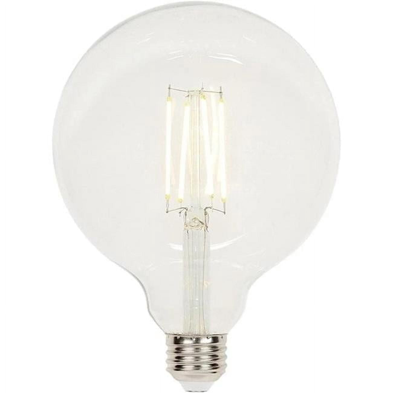 Westinghouse Lighting  6.5-Watt (60-Watt Equivalent) Clear G40 Dimmable Filament LED Light Bulb, Medium Base 6-Pack
