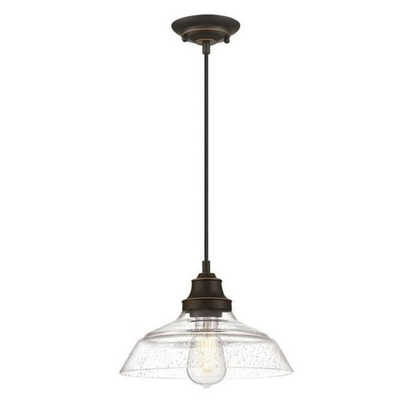 Westinghouse Lighting 6116600 Iron Hill One-Light Indoor Pendant, Oil-Rubbed Bronze