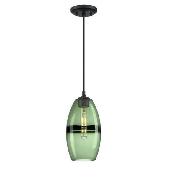 Westinghouse 6118700 Soren 7" Wide Mini Pendant - Black