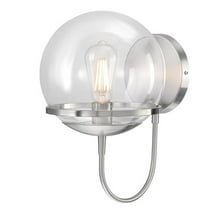 Westinghouse Lighting 6119200 Marla One-Light Indoor Wall Fixture, Brushed Nickel