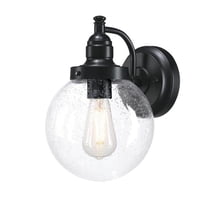 Westinghouse Lighting 6121300 Eddystone Outdoor Wall Fixture, Matte Black