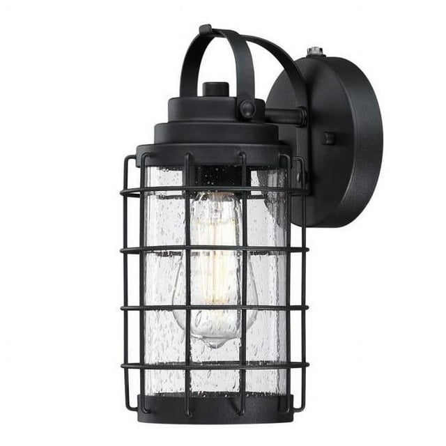 Westinghouse Lighting 6122300 Jupiter Point Outdoor Wall Fixture with Dusk to Dawn Sensor, Textured Black
