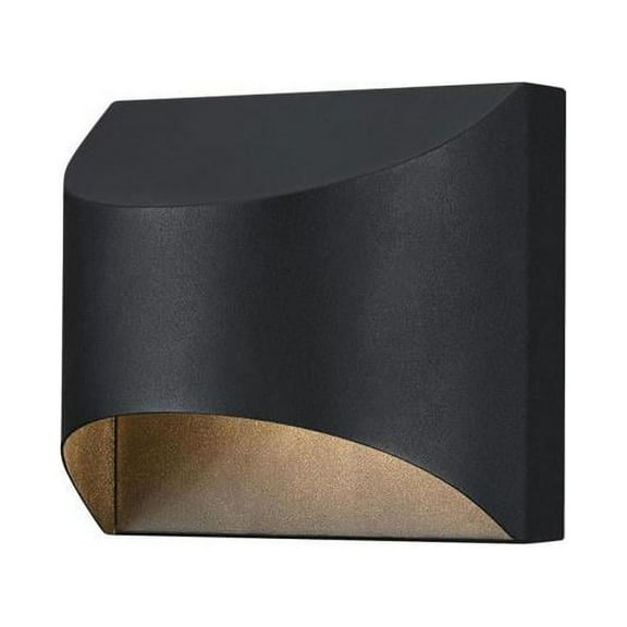 Westinghouse Lighting 6122800 Nardella Dimmable LED Outdoor Wall Fixture, Textured Black Finis