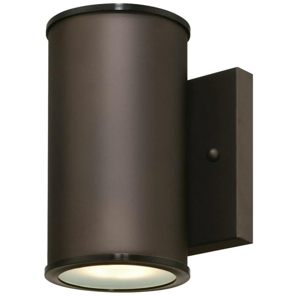 Westinghouse 6315600 Mayslick One-Light Dimmable LED Outdoor Wall Fixture, Oil Rubbed Bronze Finish with Frosted Glass Lens