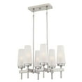 thumbnail image 1 of Westinghouse Lighting 6353100 6 Light Chandelier Brushed Nickel Finish with Frosted Glass, 1 of 4