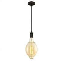 Westinghouse Lighting 6357300 1 Light LED Mini Pendant Oil Rubbed Bronze Finish with Oversized Filament Lamp