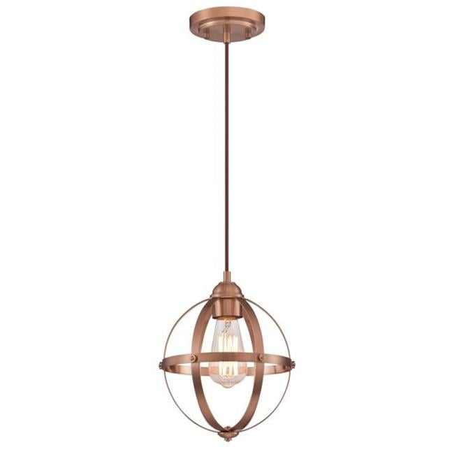 Stella Mira Washed Copper Farmhouse Mini Pendant Light
