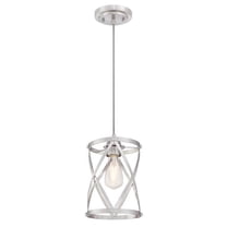 Westinghouse Lighting 6362300 11.22 x 8.86 x 8.86 in. 1 Light Mini Pendant, Brushed Nickel