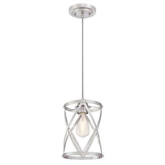 Westinghouse Lighting 6362300 11.22 x 8.86 x 8.86 in. 1 Light Mini Pendant, Brushed Nickel