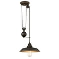 thumbnail image 1 of Westinghouse Iron Hill Pulley Pendant Oil Rubbed Bronze Finish with Highlights, 1 of 4