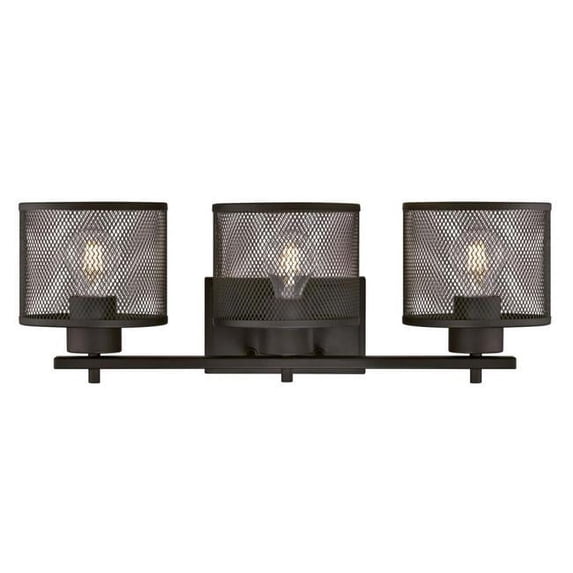 Westinghouse Lighting 6371000 3 Light Wall Fixture with Mesh Shades - Oil Rubbed Bronze