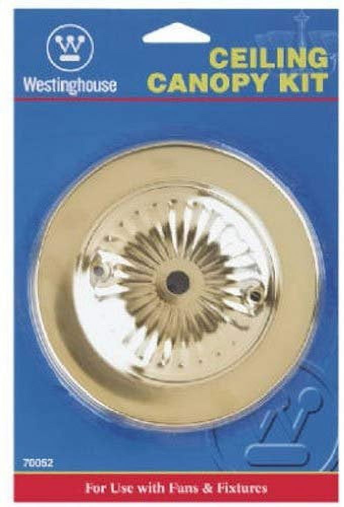 Antique Brass Ceiling Canopy Kit with Rosette Design